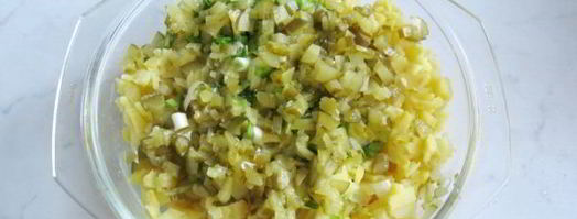 салат оливье с индейкой. Шаг 7