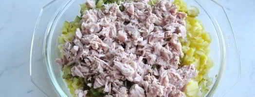 салат оливье с индейкой. Шаг 8