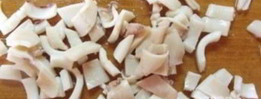 салат оливье с кальмарами. Шаг 5