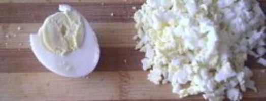 салат оливье с семгой. Шаг 4