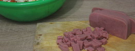 салат оливье с ветчиной. Шаг 4