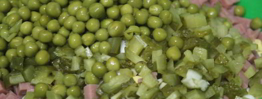 салат оливье с ветчиной. Шаг 5