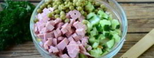 салат оливье в лаваше. Шаг 4