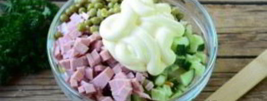 салат оливье в лаваше. Шаг 5