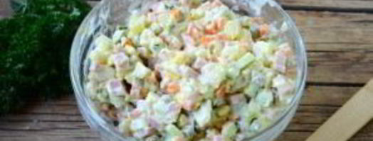 салат оливье в лаваше. Шаг 6