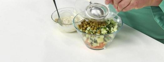 вегетарианский салат оливье. Шаг 4