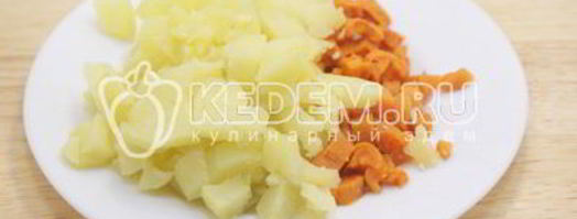 заливное оливье. Шаг 6