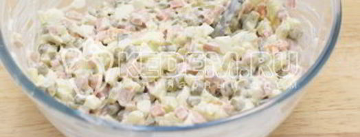 заливное оливье. Шаг 7