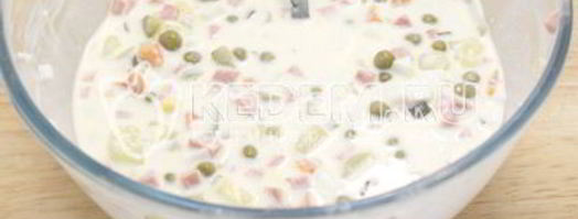 заливное оливье. Шаг 8