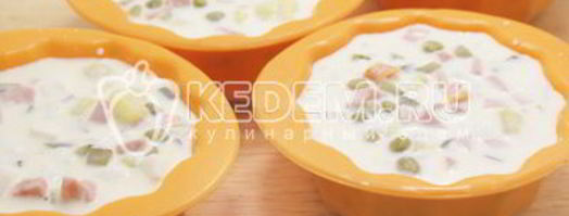 заливное оливье. Шаг 9