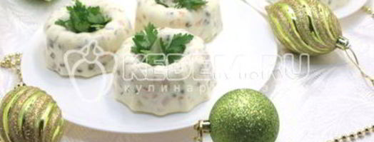 заливное оливье. Шаг 10