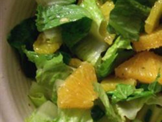 Рецепт римского зеленого салата с апельсинами