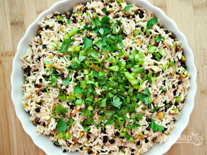 Рецепт салата из риса