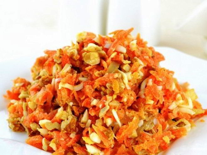 Рецепт салата из вареной моркови