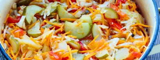 салат кубанский на зиму. Шаг 12