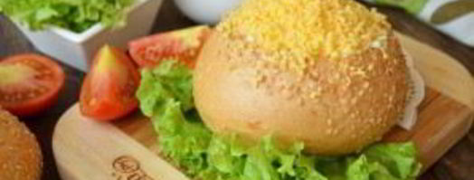 булочки, фаршированные салатом мимоза. Шаг 8