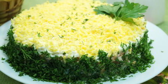 Классический салат Мимоза