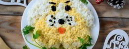 мимоза на год собаки. Шаг 7