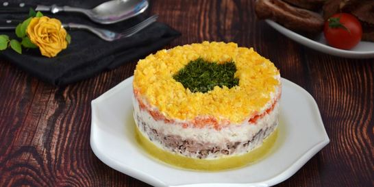 Мимоза с тунцом