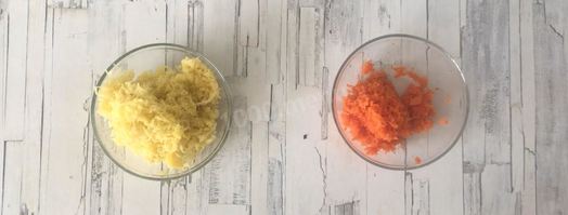 мимоза с тунцом. Шаг 3