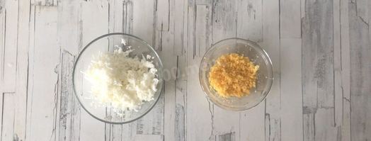 мимоза с тунцом. Шаг 4