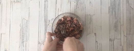 мимоза с тунцом. Шаг 5