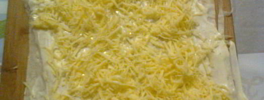 мимоза в рулете из лаваша. Шаг 7