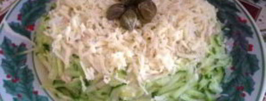 салат альтернативная мимоза. Шаг 8