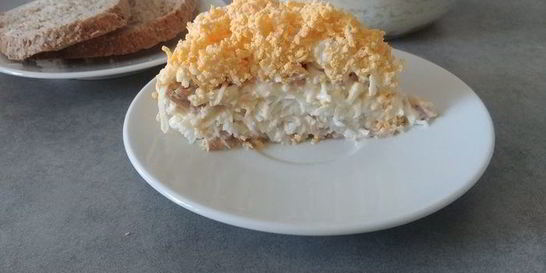 Салат Мимоза без картофеля