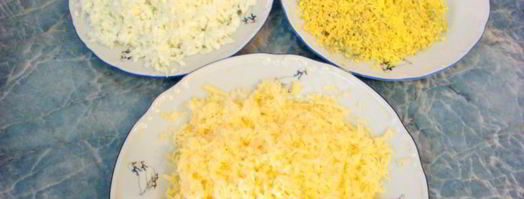 салат мимоза классический с консервой. Шаг 8