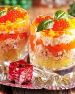 Салат Мимоза новогодний