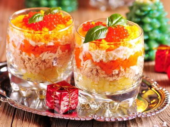 Рецепт салата мимоза новогодний