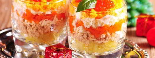 салат мимоза новогодний. Шаг 13