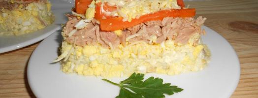 салат мимоза по-новому. Шаг 9