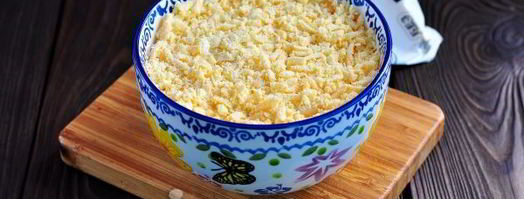 салат мимоза с картошкой. Шаг 11