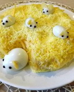 Салат Мимоза с мышками
