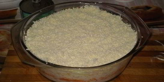 Салат Мимоза с сайрой