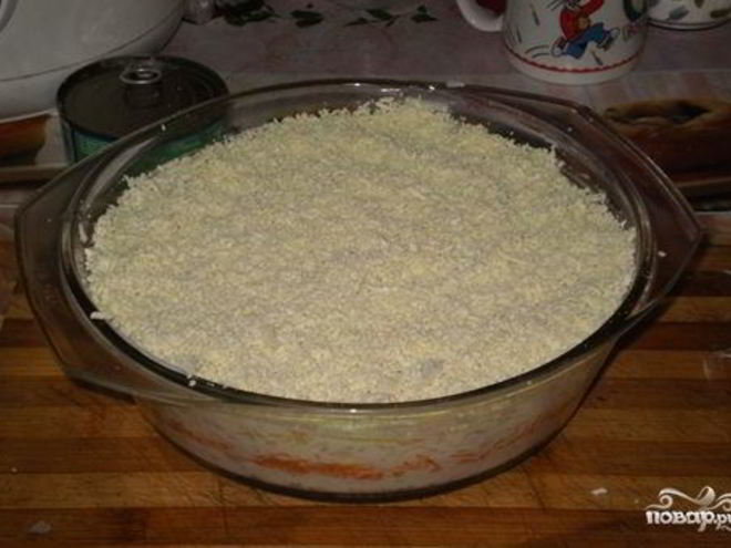 Рецепт салата мимоза с сайрой