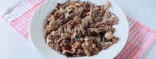 салат мимоза с яблоком. Шаг 6