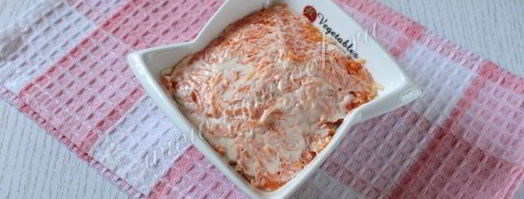 салат мимоза с яблоком. Шаг 11