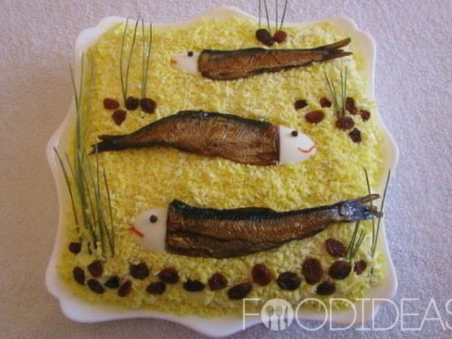 Рецепт салата мимоза со шпротами