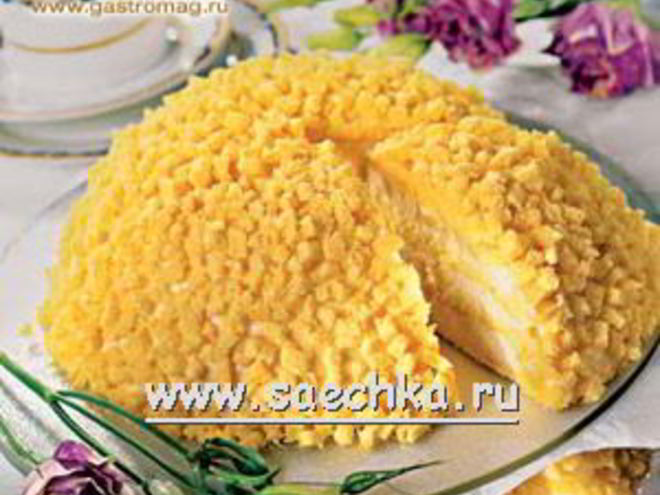 Рецепт торта мимоза