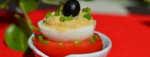 яйца мимоза. Шаг 5