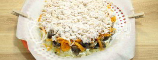 салат новогодние часы. Шаг 9