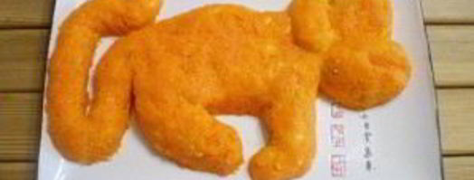 салат обезьянка с рисом и курицей. Шаг 8