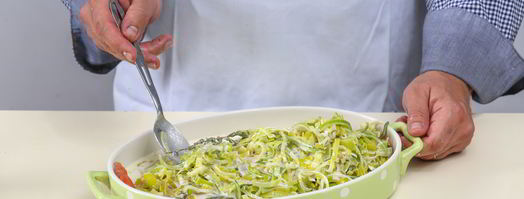 чавыча под шубой из лука-порея. Шаг 4