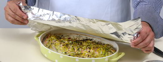 чавыча под шубой из лука-порея. Шаг 5