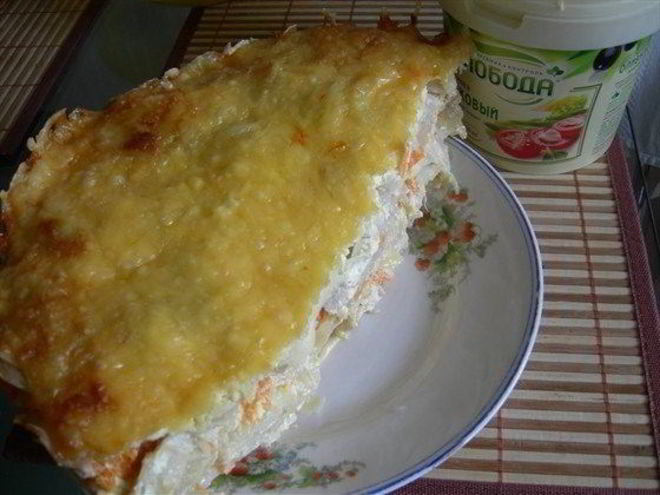 Рецепт куриного филе под шубой