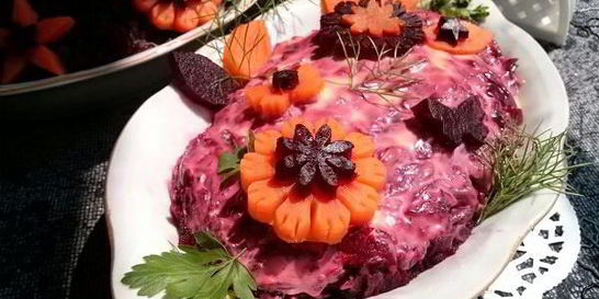 Новогодняя сельдь под шубой