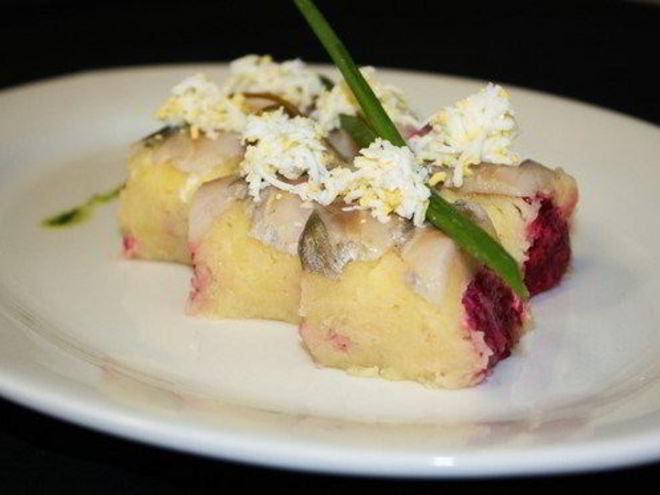 Рецепт роллов с сельдью под шубой